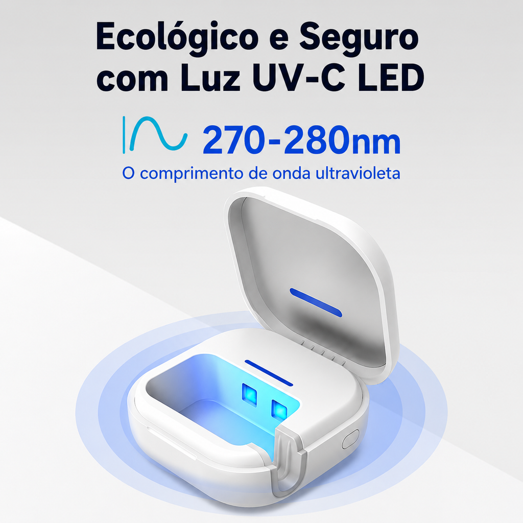 Esterilizador UV Portátil para Escova de Dentes PureBrush™