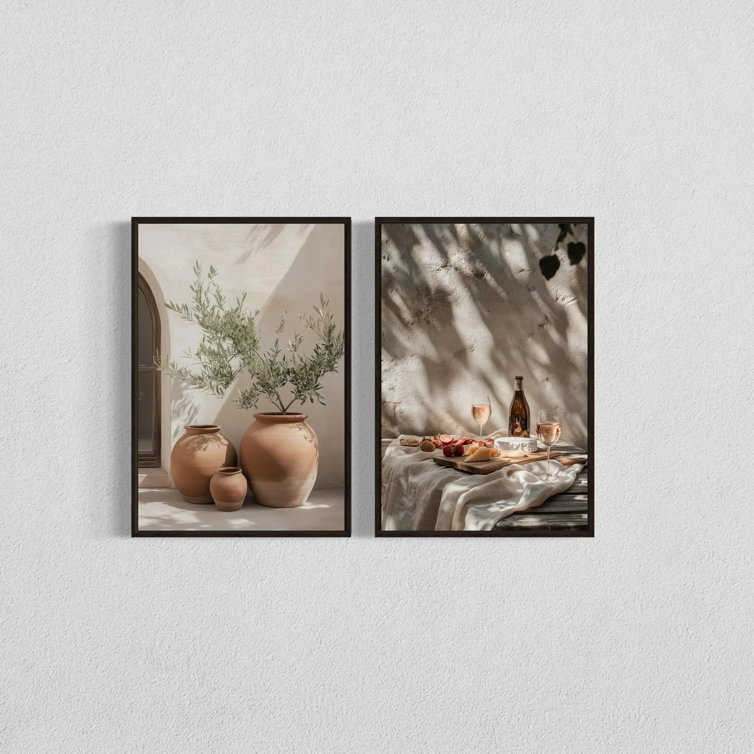 Olive Aura™ | Kit 2 Pôsteres Decorativos Botânicos