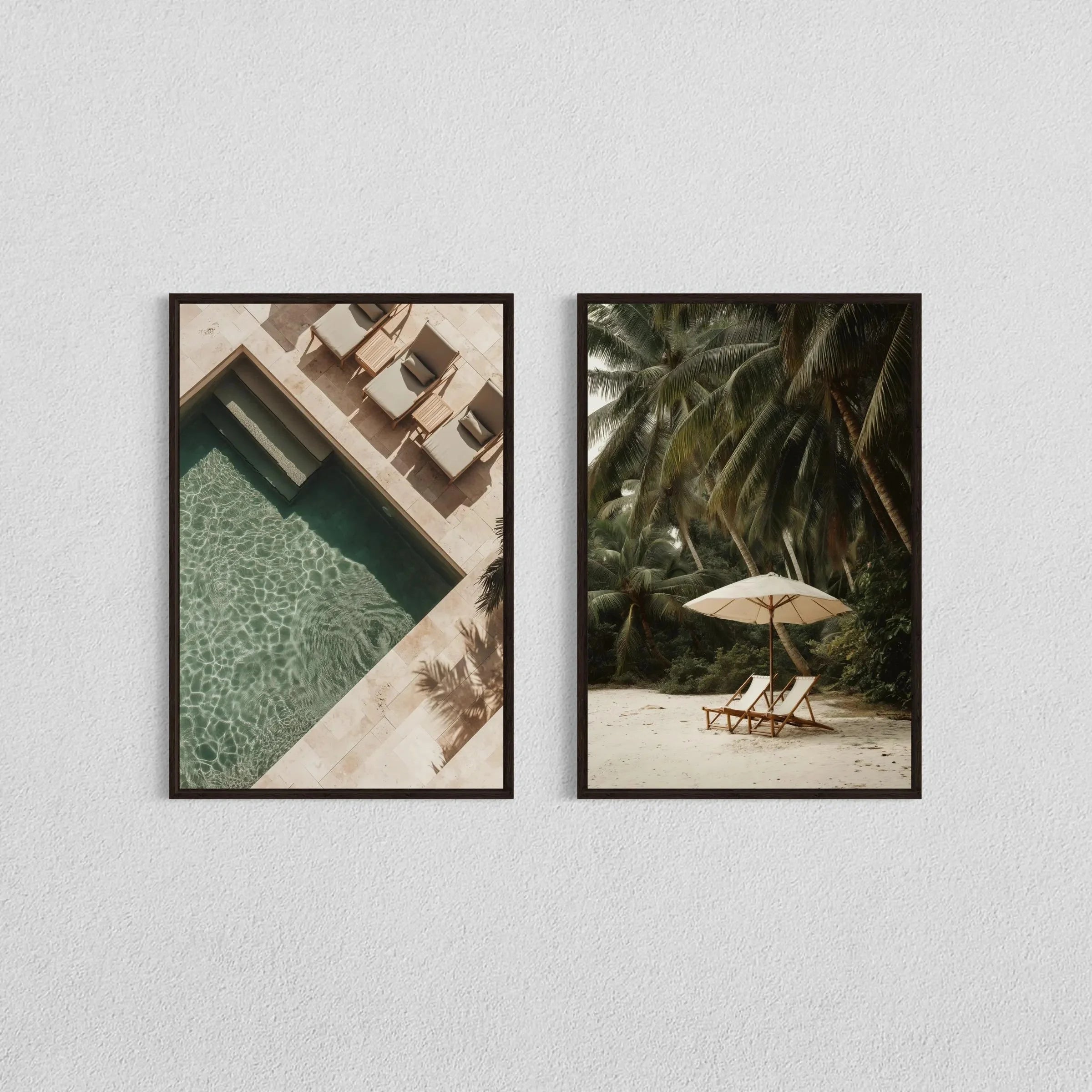 Olive Aura™ | Kit 2 Pôsteres Decorativos Botânicos