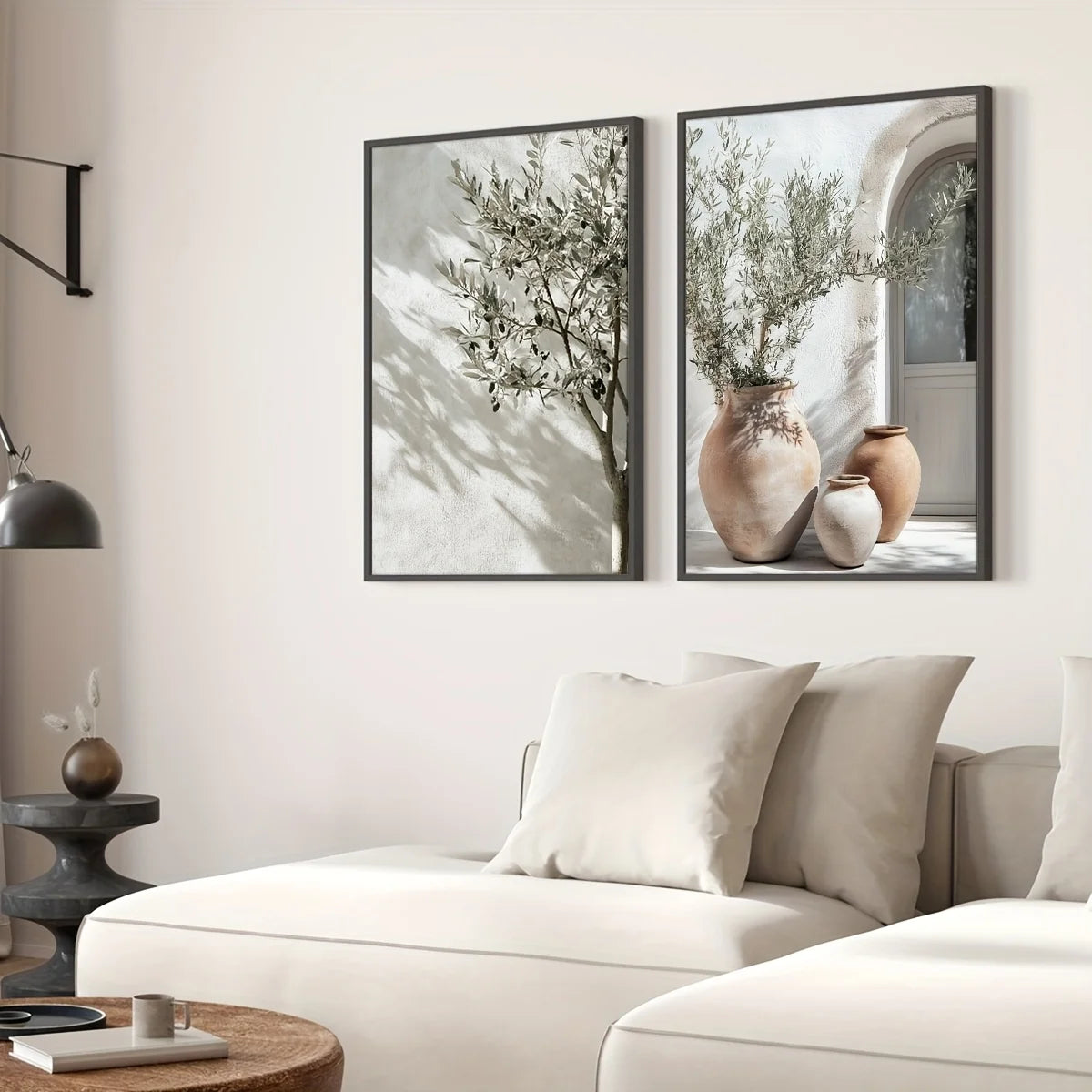 Olive Aura™ | Kit 2 Pôsteres Decorativos Botânicos