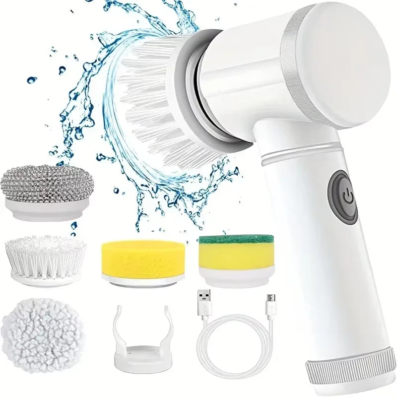 Escova Elétrica Rotativa de Limpeza Sem Fio