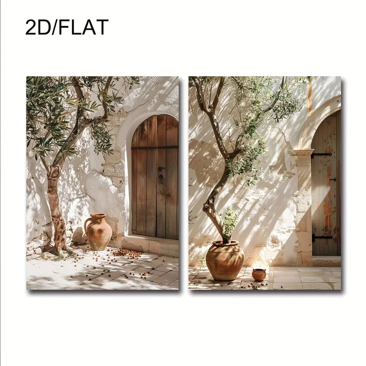 Olive Aura™ | Kit 2 Pôsteres Decorativos Botânicos