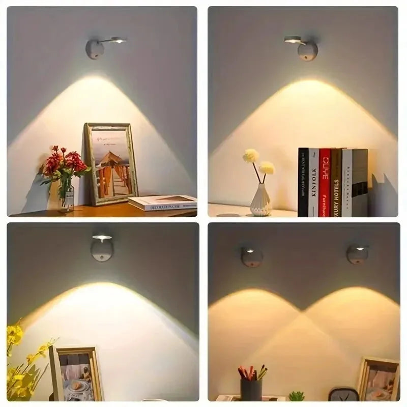 LumiSpot™ | Arandela LED Recarregável Giratória