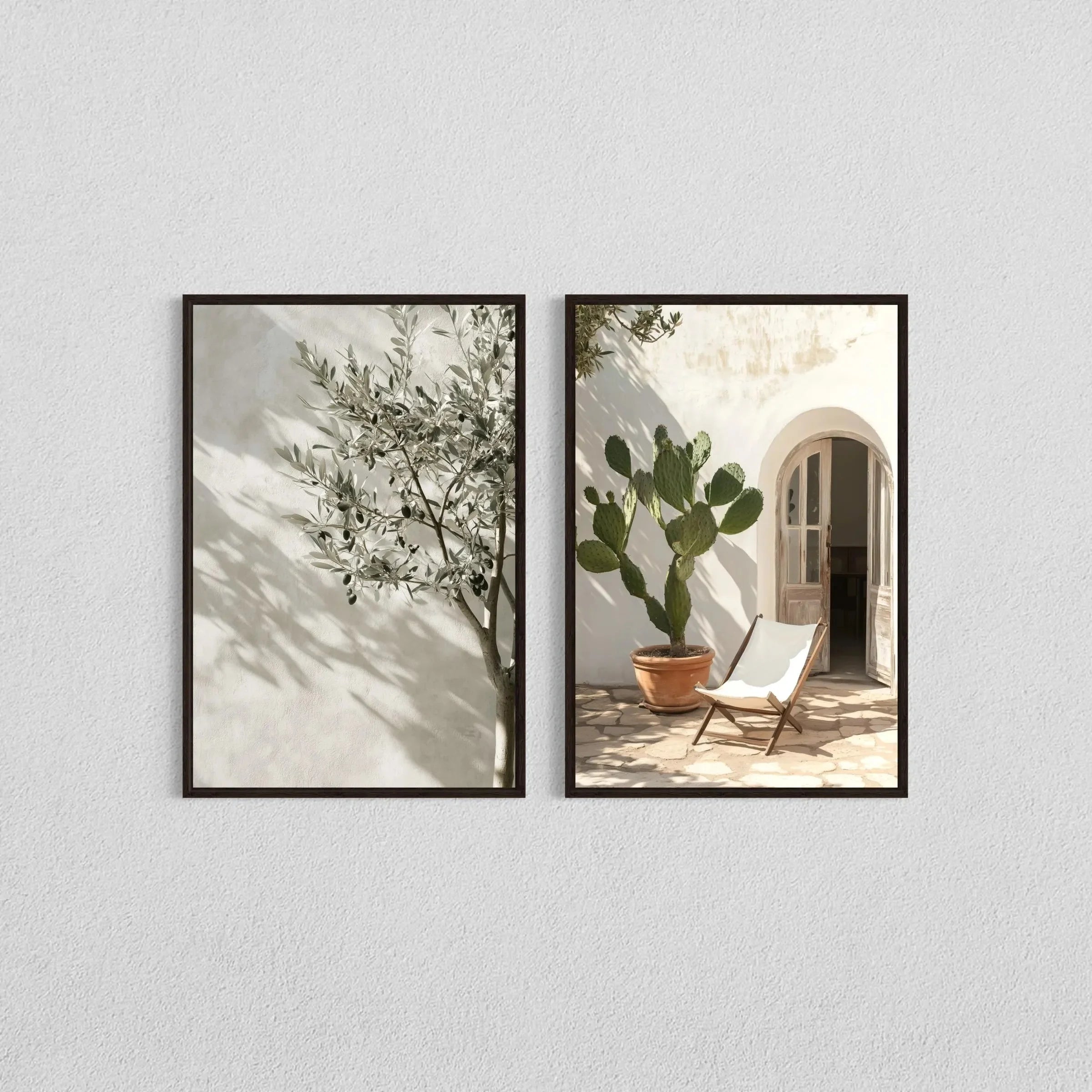 Olive Aura™ | Kit 2 Pôsteres Decorativos Botânicos